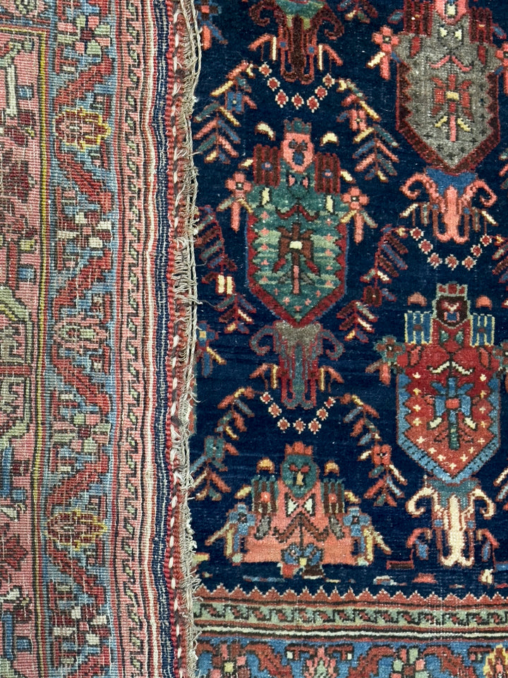 Antique Persian Bidjar Rug 4'10" x 7’0"