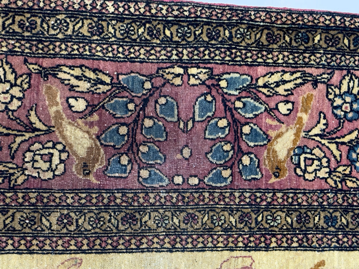 Antique Persian Tehran Rug 4'6" x 7’0"