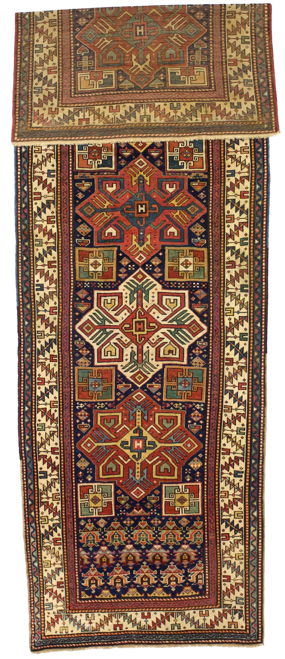 Fine Antique Akstafa Rug 3’7” x 11’6”