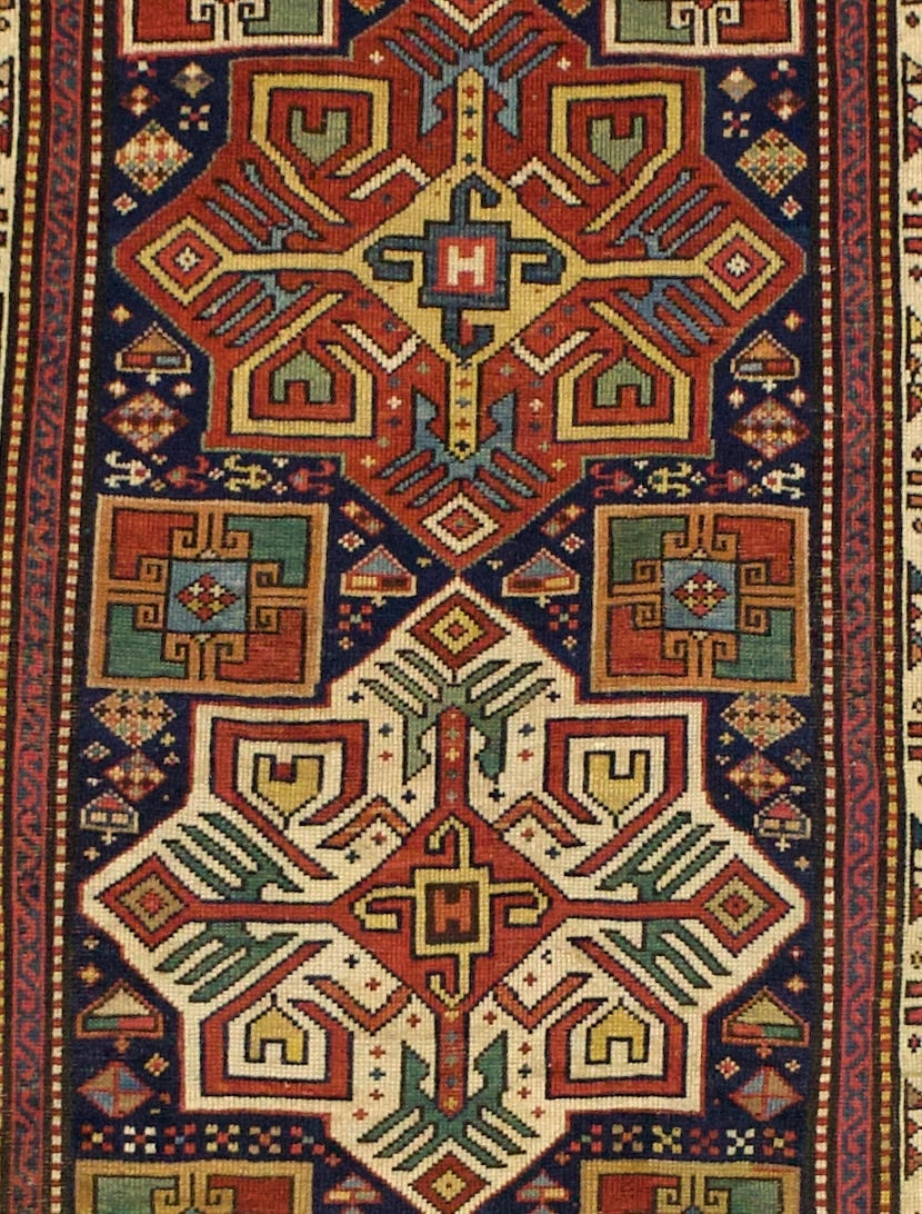 Fine Antique Akstafa Rug 3’7” x 11’6”