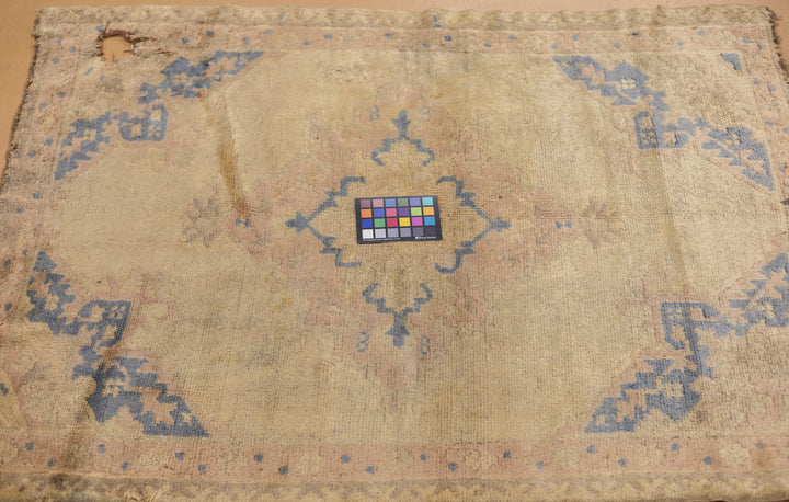 Fine Vintage Turkish Oushak 3'8" x 5'0"