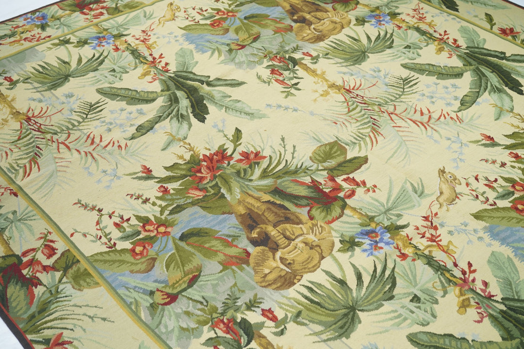 French Aubusson Design Rug 8' x 10'