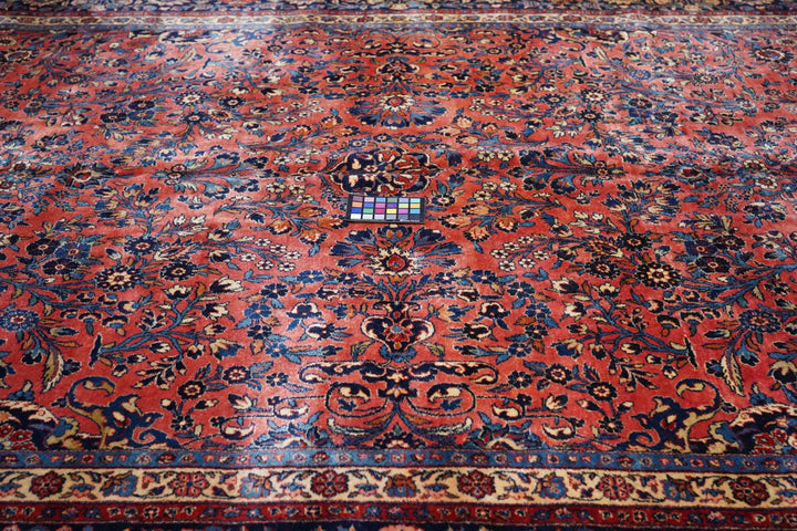 Antique Persian Kashan Rug 9'0'' x 14'1''