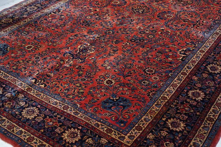 Antique Persian Kashan Rug 9'0'' x 14'1''