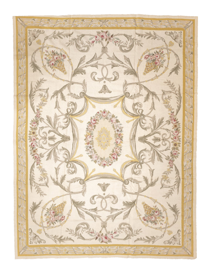 French Aubusson Design Rug 9' x 12'