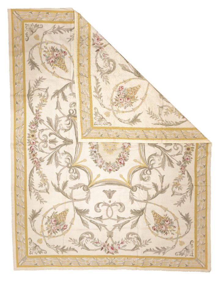 French Aubusson Design Rug 9' x 12'