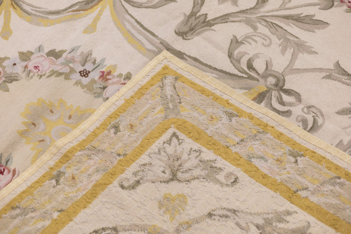 French Aubusson Design Rug 9' x 12'