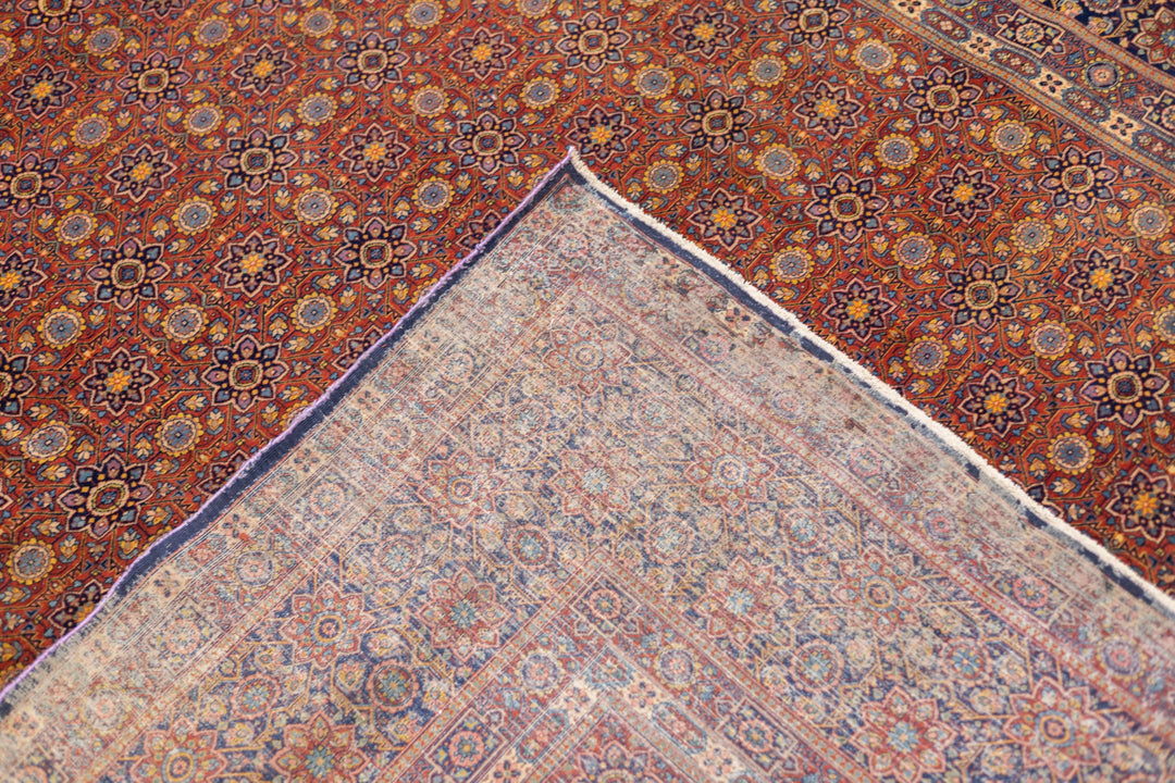 Antique Persian Kashan Rug 7'10" x 10’8”