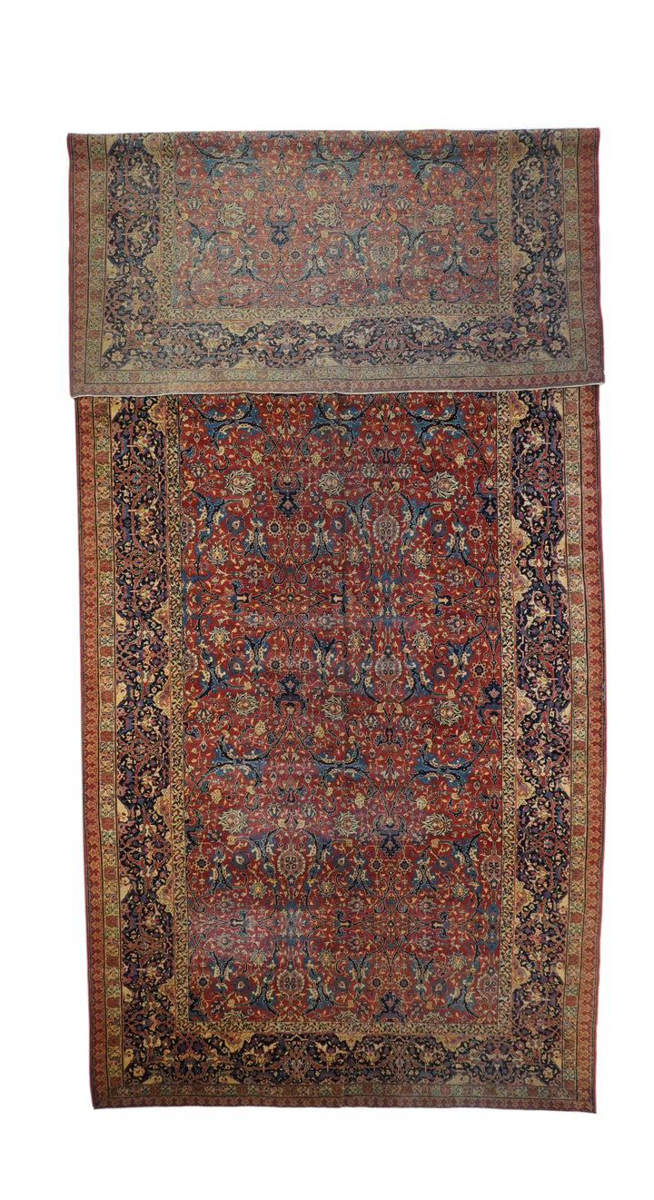 Fine Antique Tabriz Rug 7'8'' x 17'4''