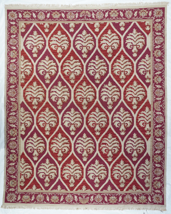 Turkish Sumak Flat Weave Wool Rug 8'0" x 10'0"