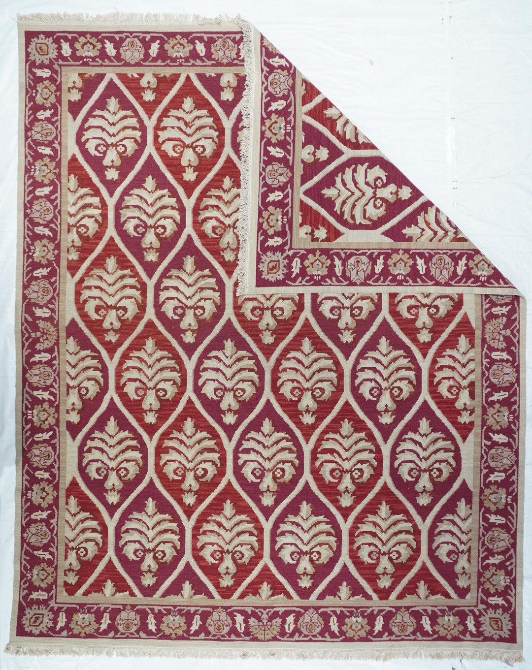 Turkish Sumak Flat Weave Wool Rug 8'0" x 10'0"