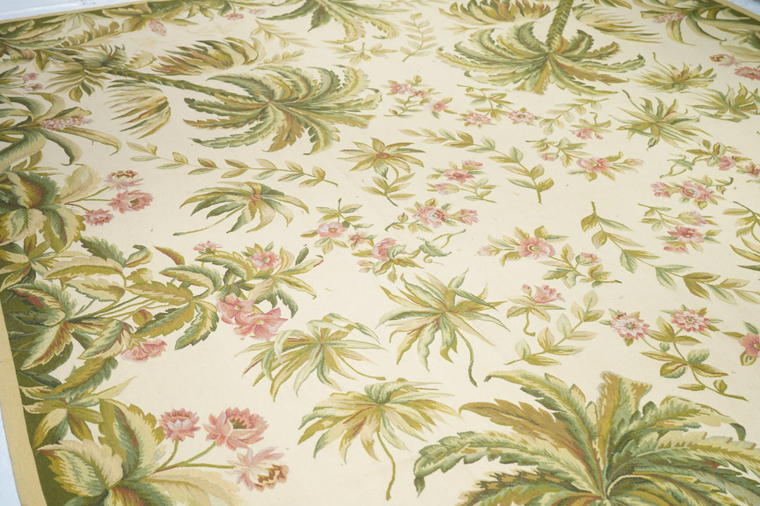 Aubusson Flat Weave Wool Rug 12'0" x 15'0"