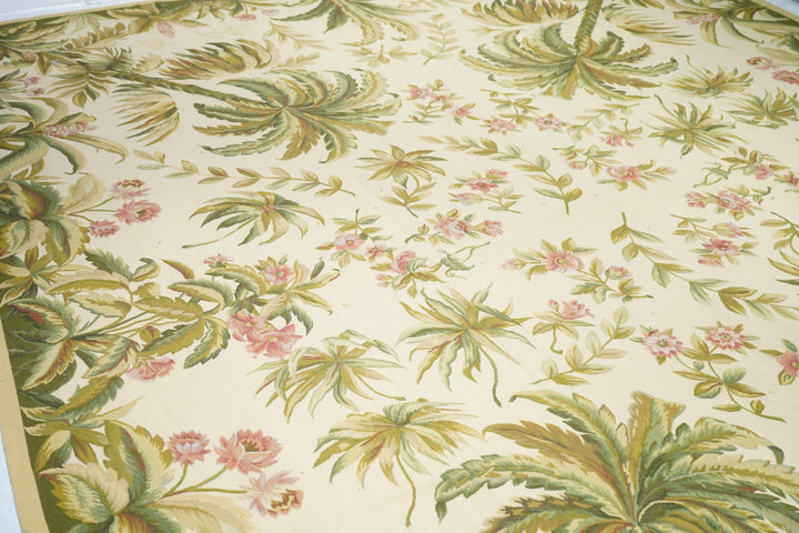 Aubusson Flat Weave Wool Rug 12'0" x 15'0"