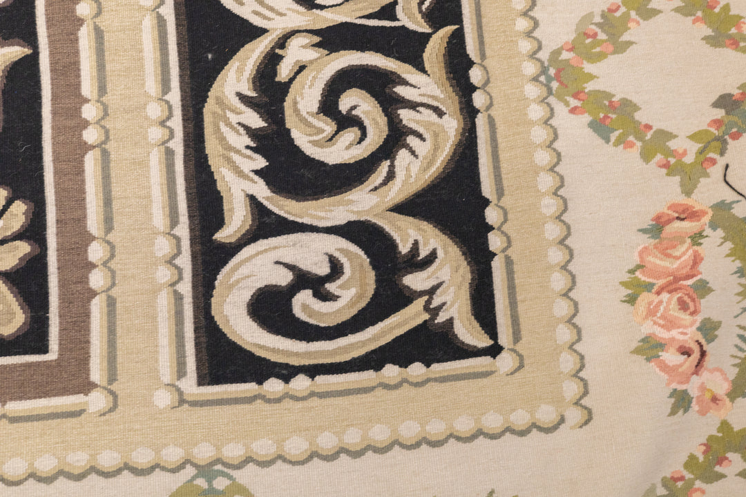 Aubusson Flat Weave Wool Rug 12'0" x 15'0"