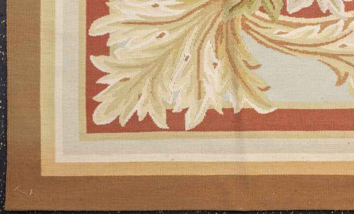 Aubusson Flat Weave Wool Rug 9'0" x 12'0"