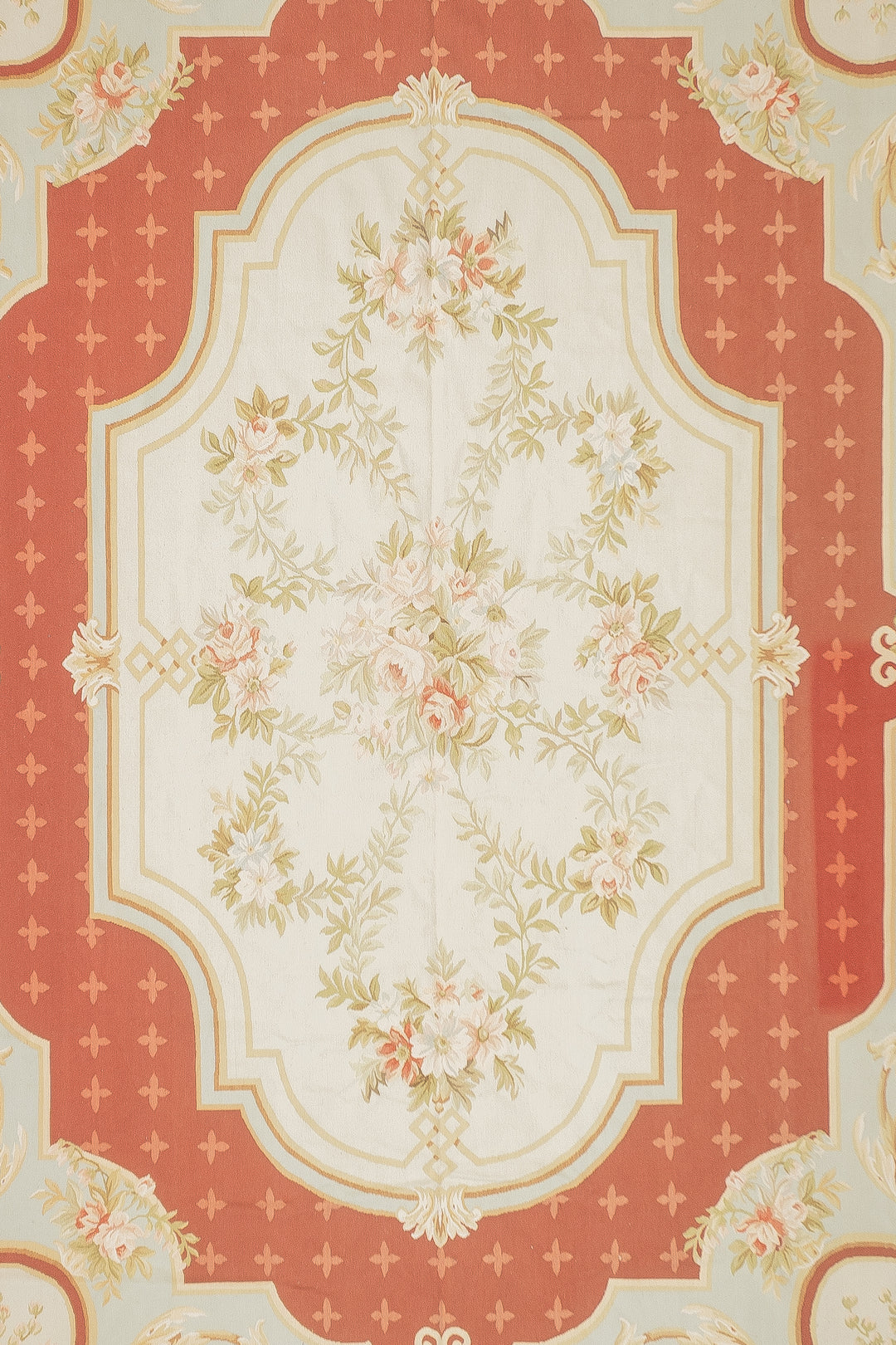 Aubusson Flat Weave Wool Rug 9'0" x 12'0"