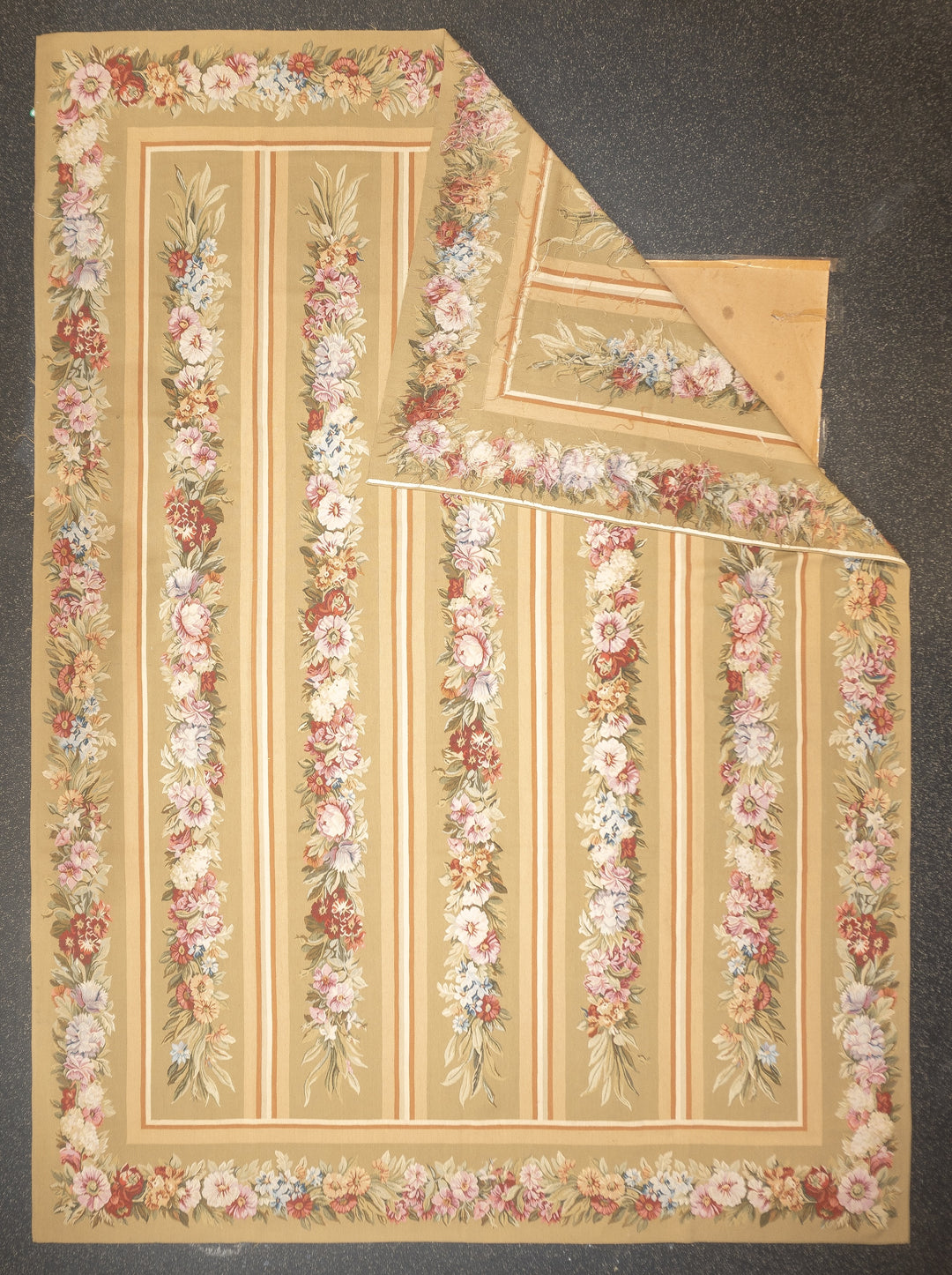 Aubusson Flat Weave Wool Rug 12'0" x 15'0"