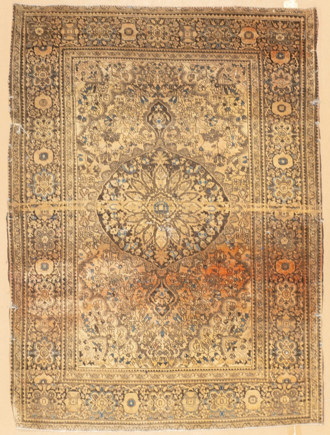 Antique Persian Farahan Sarouk 3'5" x 4'8"