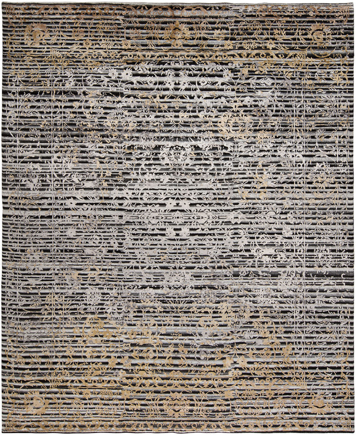 Celest CL-14 Black - Silver Rug