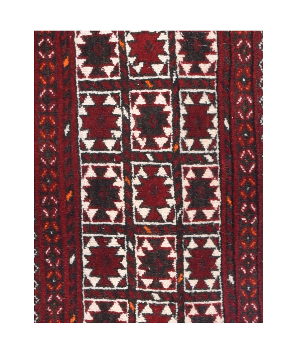 Vintage Turkmen Rug 1'6'' x 5'0"