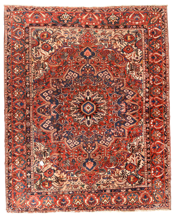 Vintage Persian Bakhtiari Rug 12'8'' x 15'4''