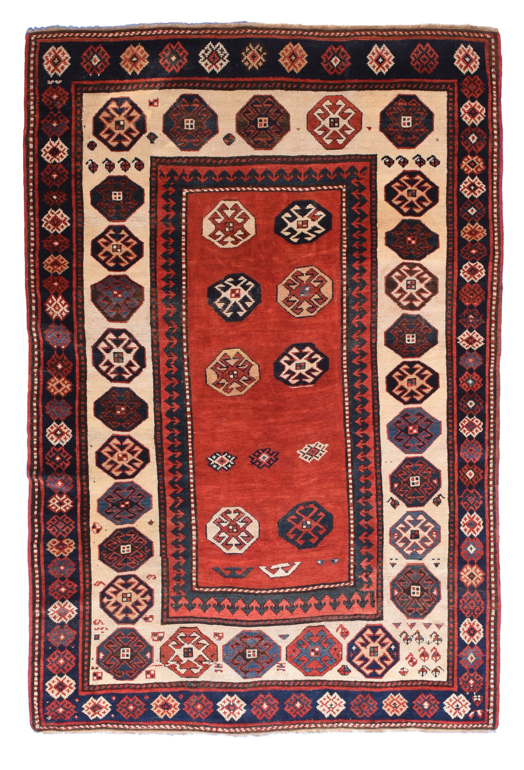 Antique Kazak Rug 4'2'' x 6'4''