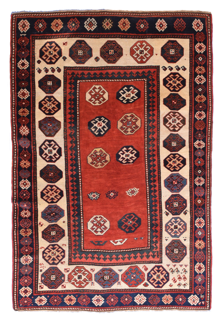 Antique Kazak Rug 4'2'' x 6'4''