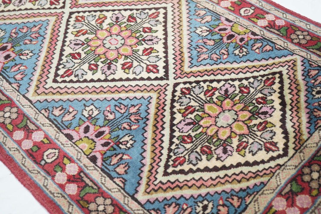 Vintage Sarouk Runner 2'4'' x 9'11''