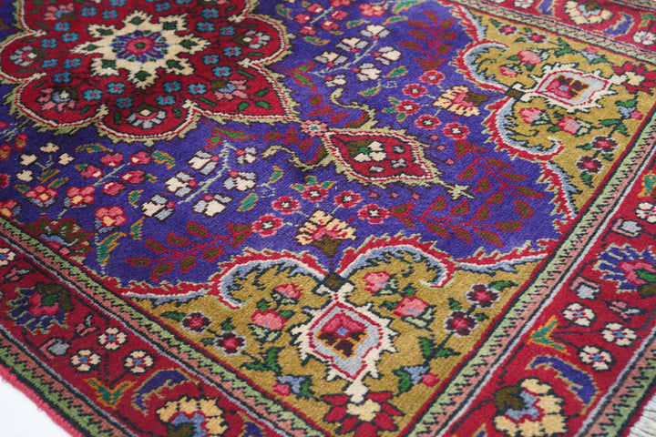 Vintage Persian Tabriz Rug 3'2'' x 5'3''