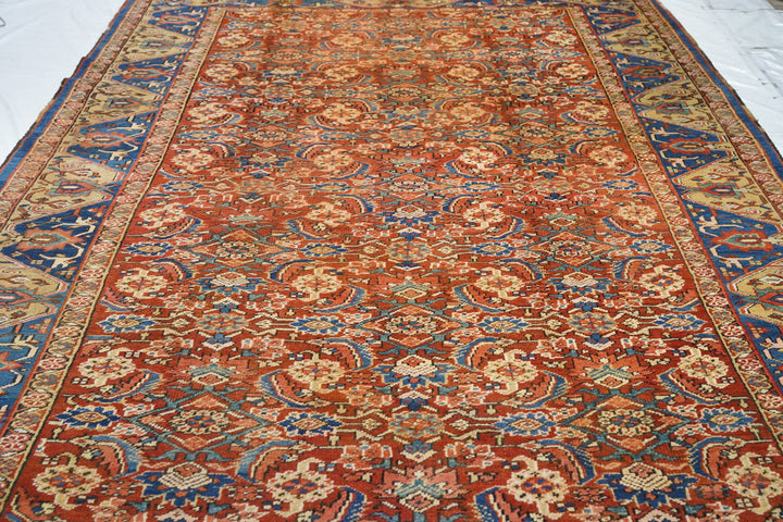 Antique Heriz Rug 7'7'' x 11'8''