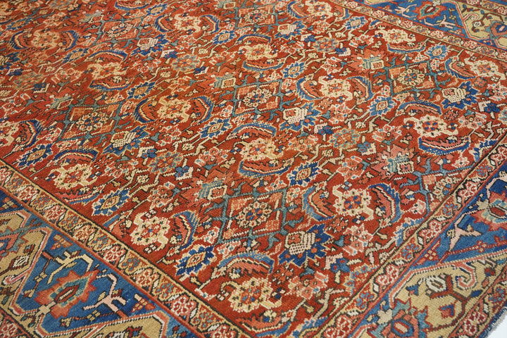 Antique Heriz Rug 7'7'' x 11'8''