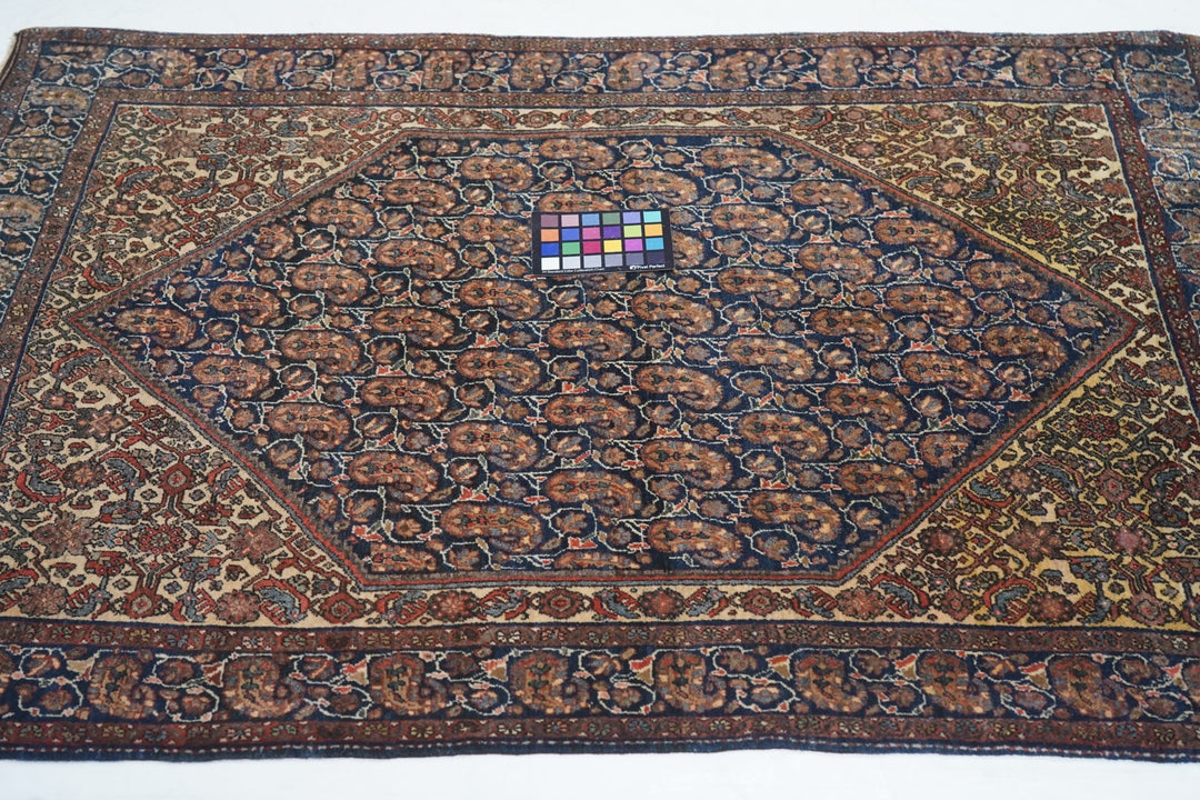 Antique Sarouk Rug 3'4'' x 4'10''