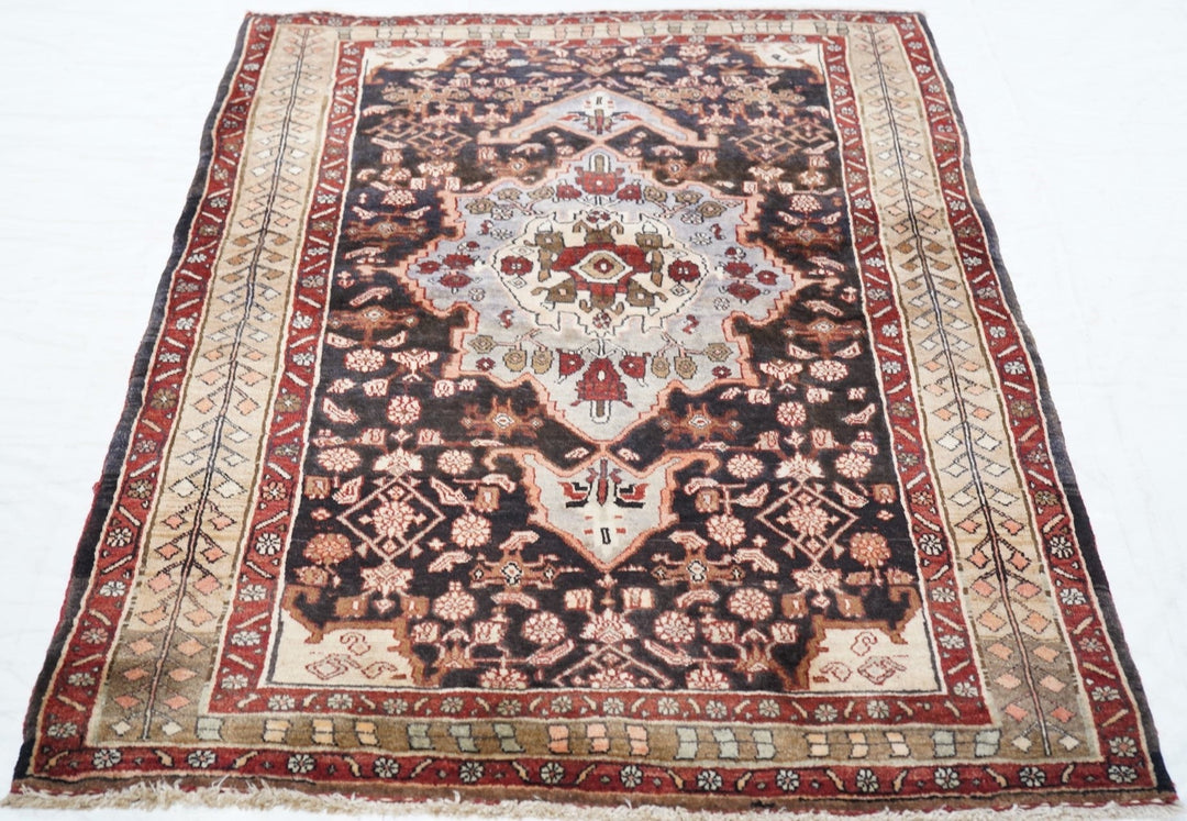 Vintage Bidjar Rug 3'7'' x 5'3''