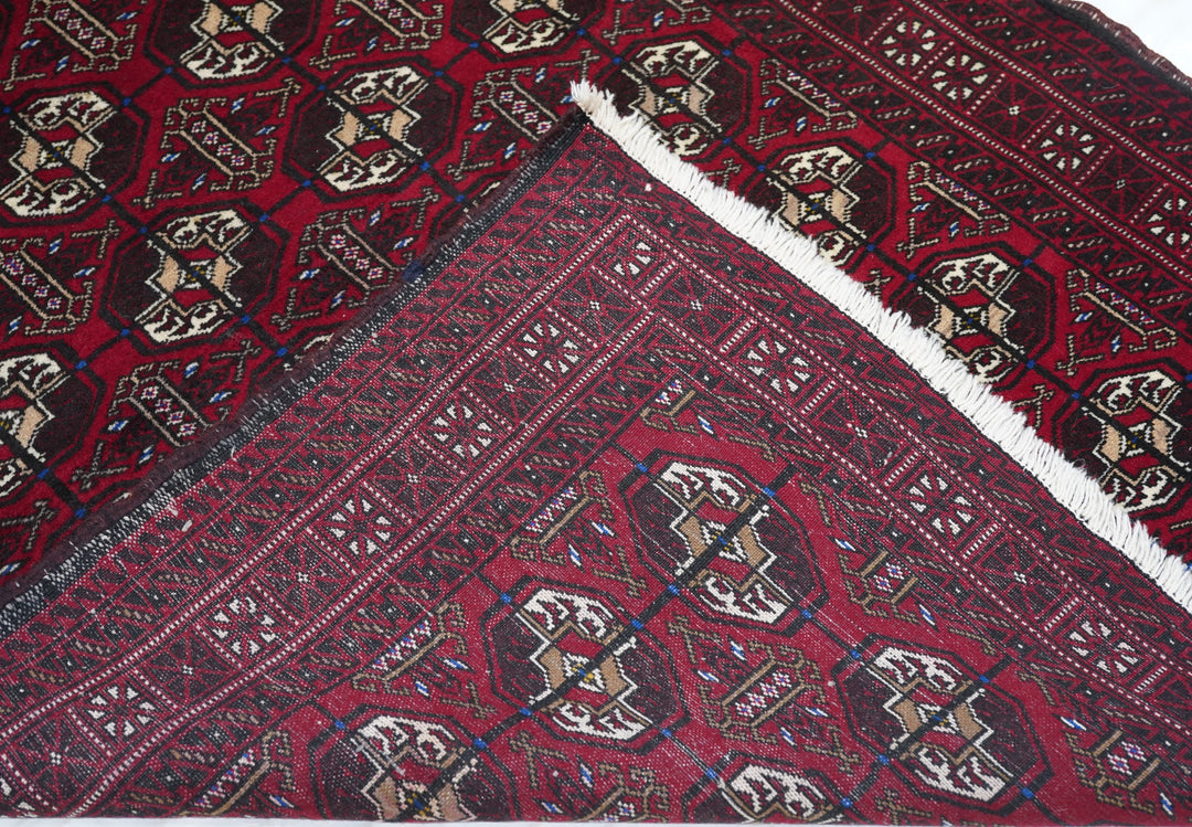 Vintage Bokara Rug 4'0" x 5'10''