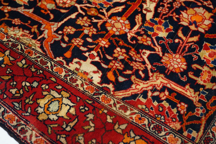 Antique Farahan Sarouk Rug 4'2'' x 6'7''