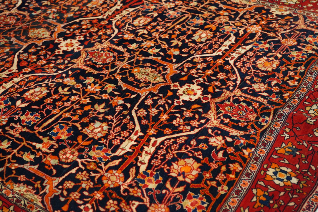 Antique Farahan Sarouk Rug 4'2'' x 6'7''