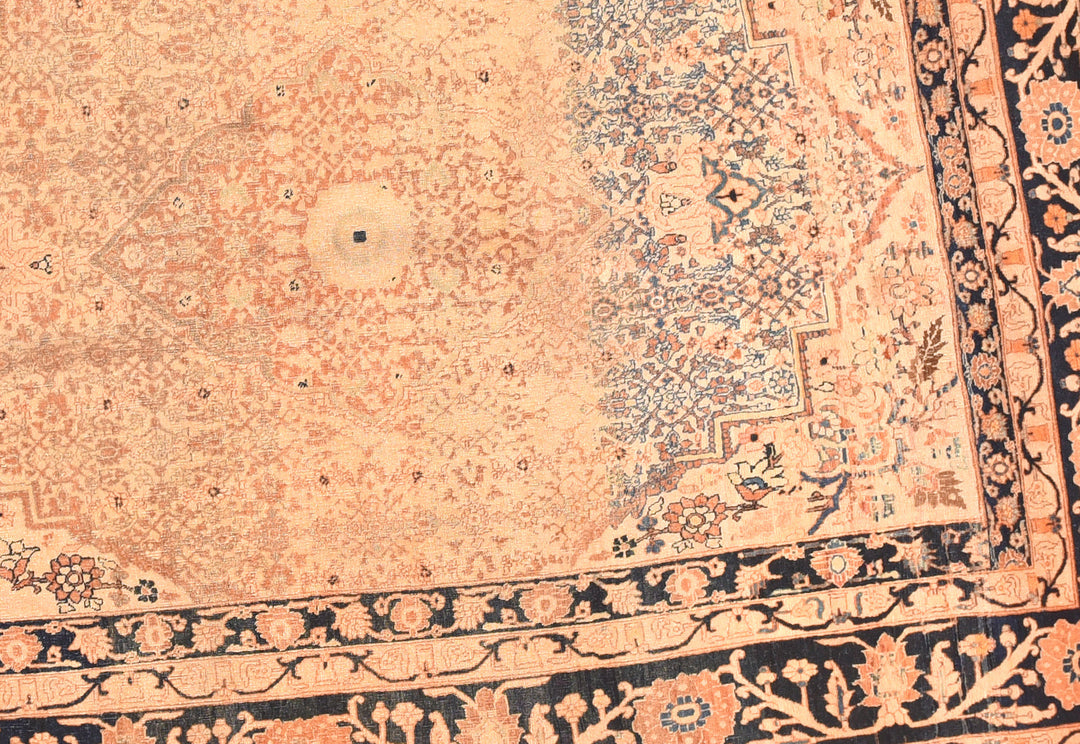 Antique Tabriz Haji Jalili Rug 4'8'' x 5'11''