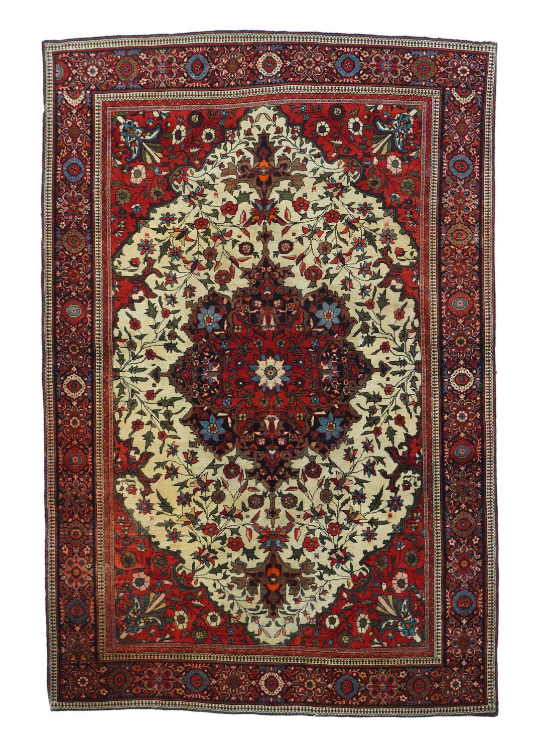 Antique Farahan Sarouk Rug 4'3'' x 6'4''