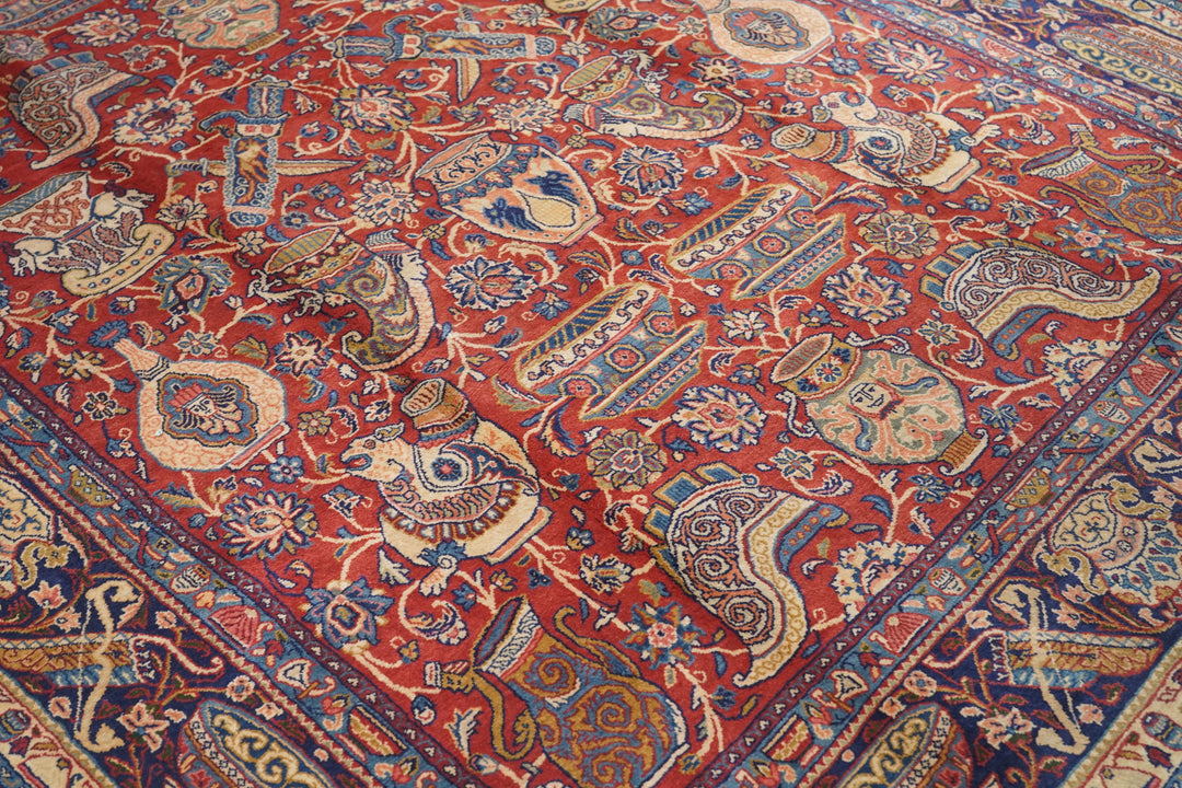 Fine Antique Persian Sarouk Rug 6'11'' x 10'11''