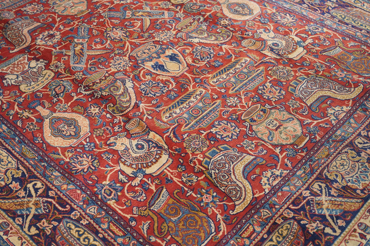 Fine Antique Persian Sarouk Rug 6'11'' x 10'11''