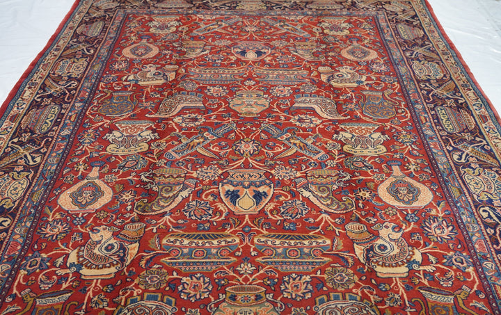 Fine Antique Persian Sarouk Rug 6'11'' x 10'11''