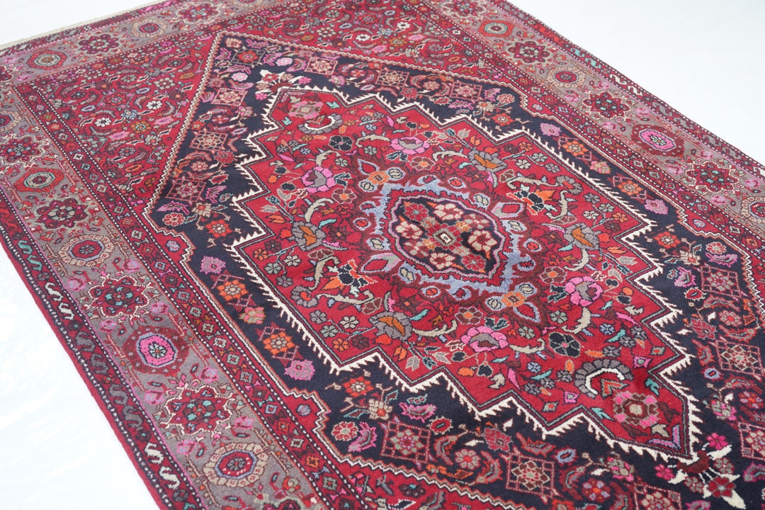 Vintage Bijar Rug 4'6'' x 8'0"