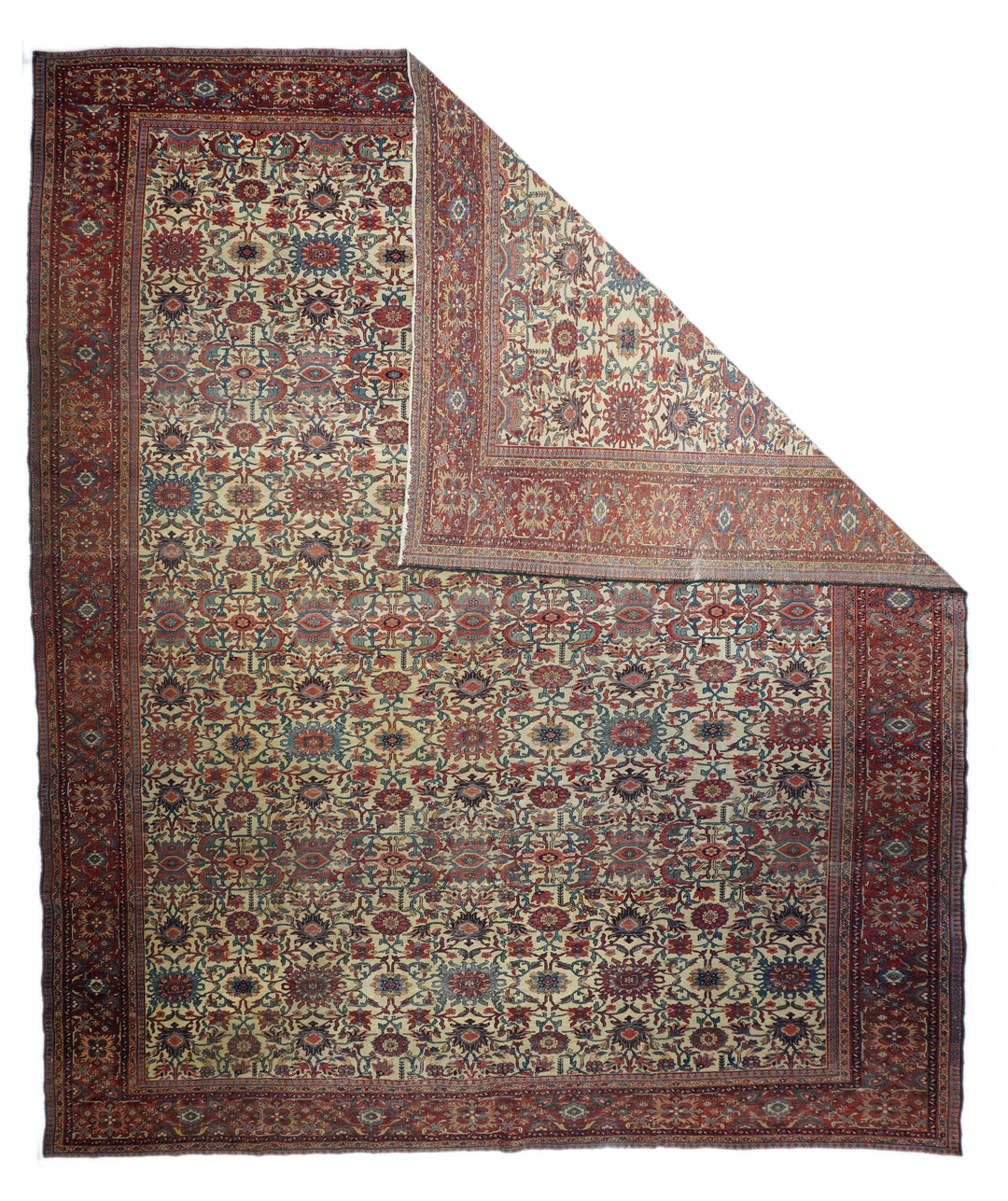 Antique Sarouk Rug 11'0'' x 13'3''