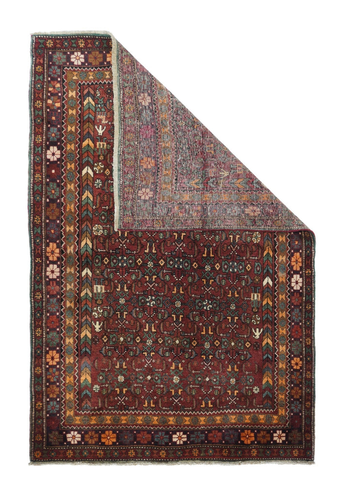 Vintage Bidjar Rug 4'1'' x 6'4''