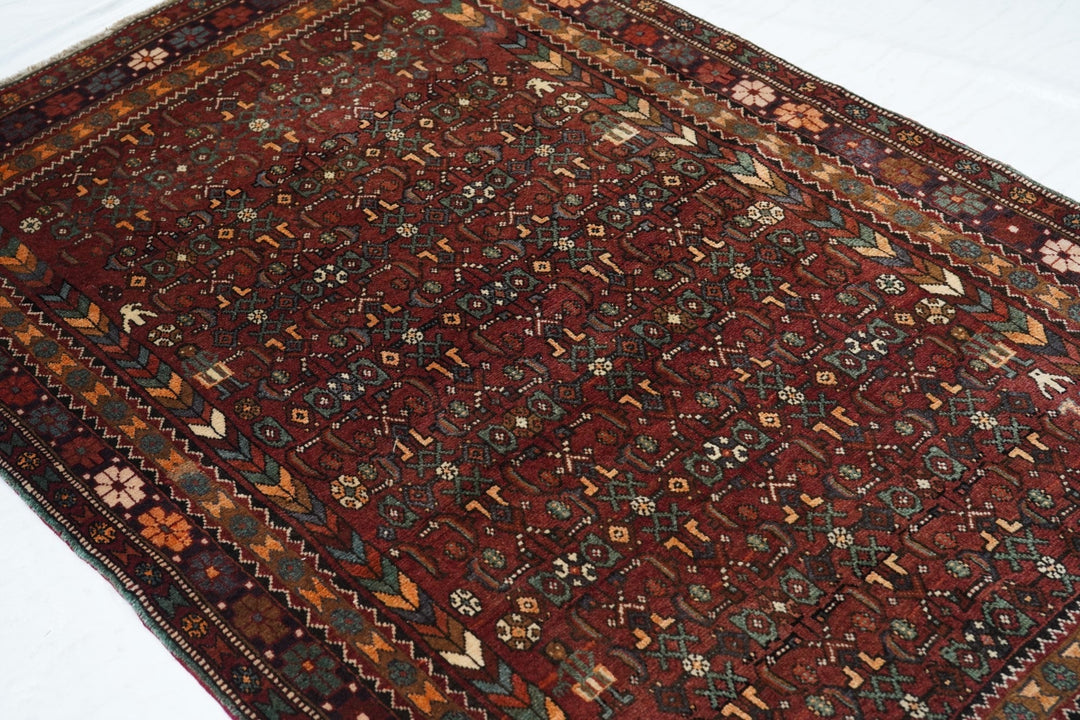 Vintage Bidjar Rug 4'1'' x 6'4''