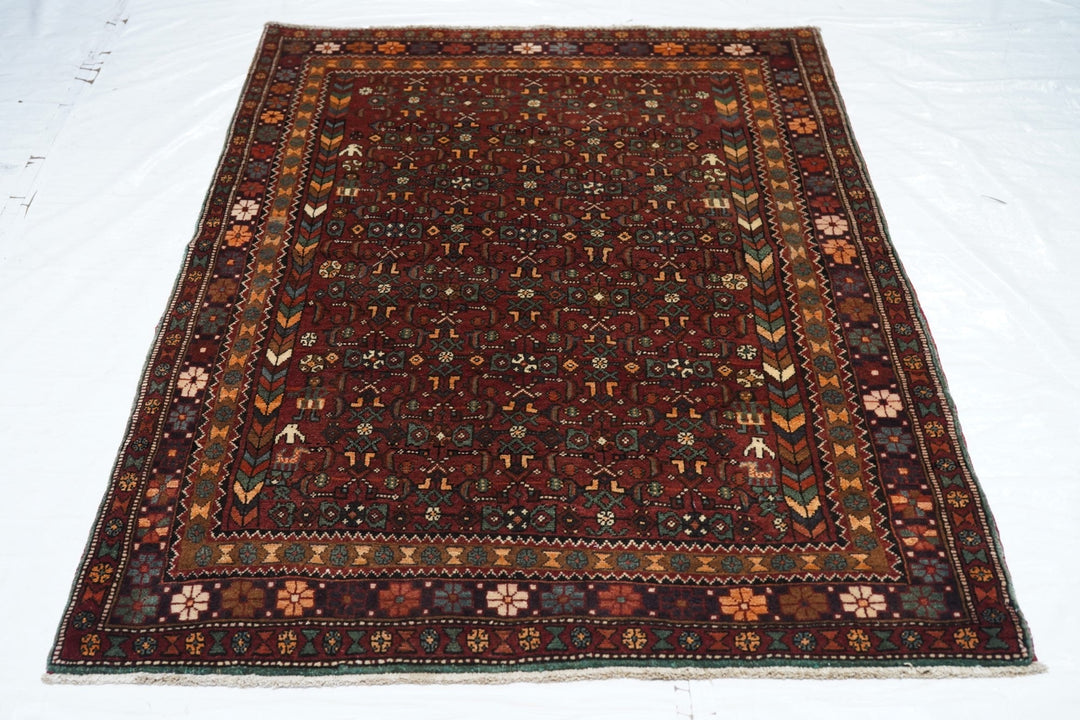 Vintage Bidjar Rug 4'1'' x 6'4''