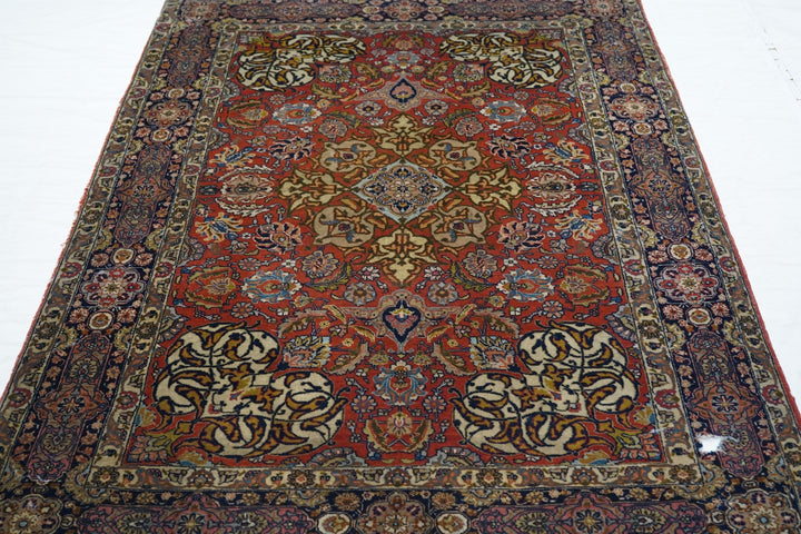 Fine Antique Persian Isfahan Rug 4'6'' x 6'7''