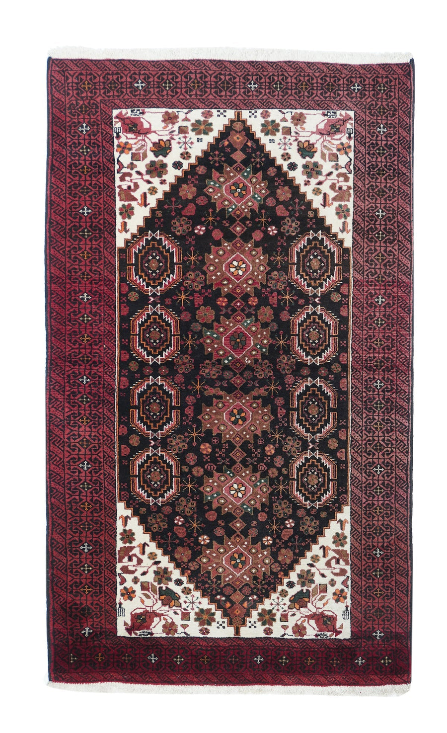 Vintage Balouch Rug 3'4'' x 6'6''