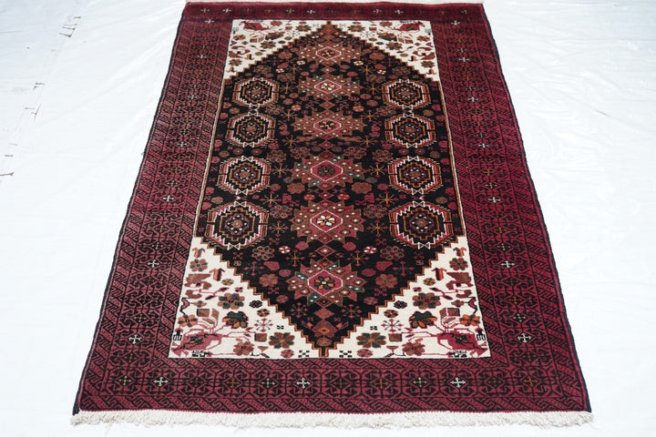 Vintage Balouch Rug 3'4'' x 6'6''