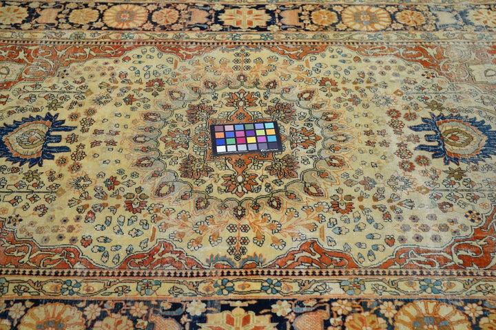 Antique Mohtasham Kashan Rug 4'7'' x 6'7''